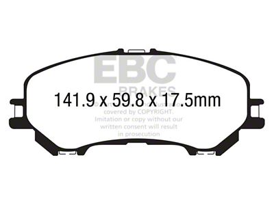 EBC Brakes Ultimax2 Brake Pad Sets Fronts Only - UD1737