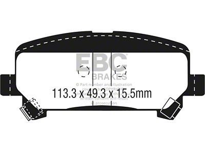 EBC Brakes Ultimax2 Brake Pad Sets Rears Only - UD1806