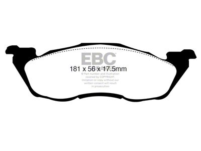 EBC Brakes Ultimax2 Brake Pad Sets Fronts Only - UD593