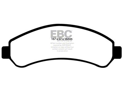 EBC Brakes Ultimax2 Brake Pad Sets Fronts Only - UD726