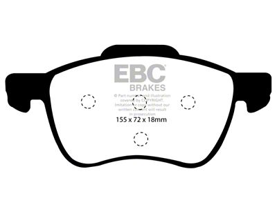 EBC Brakes Ultimax2 Brake Pad Sets Fronts Only - UD794