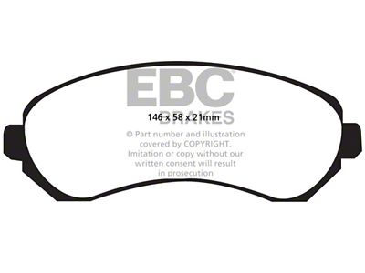EBC Brakes Ultimax2 Brake Pad Sets Fronts Only - UD844