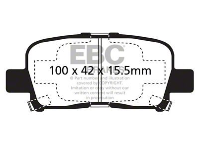 EBC Brakes Ultimax2 Brake Pad Sets Rears Only - UD865