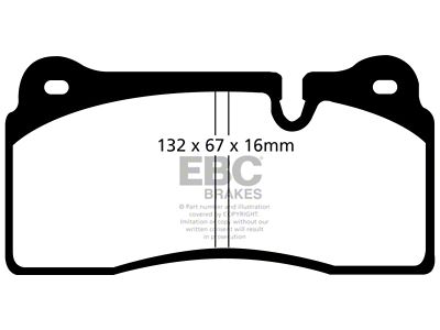 EBC Brakes Yellowstuff Brake Pad Sets Rears Only - DP41127R
