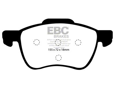 EBC Brakes Yellowstuff Brake Pad Sets Fronts Only - DP41229R