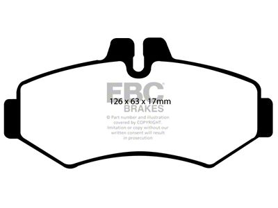 EBC Brakes Yellowstuff Brake Pad Sets Rears Only - DP41298R