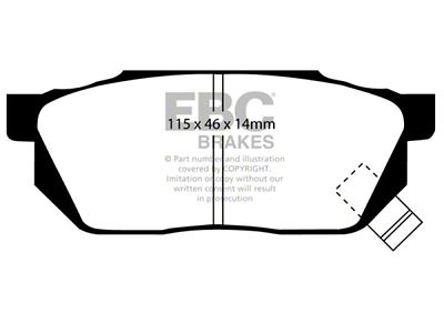 EBC Brakes Yellowstuff Brake Pad Sets Fronts Only - DP4570R