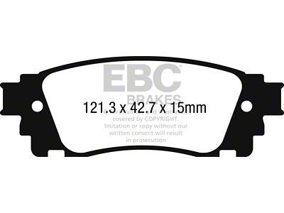 EBC Brakes Yellowstuff Brake Pad Sets Rears Only - DP42262R