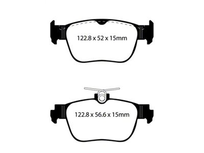 EBC Brakes Yellowstuff Brake Pad Sets Rears Only - DP42440R