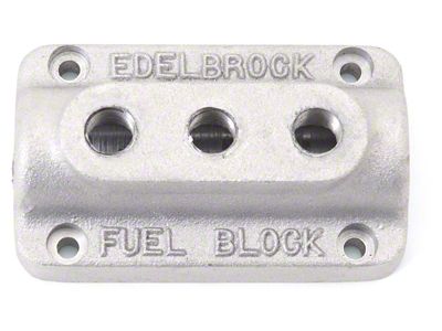 Edelbrock Fuel Block Triple As Cast - 1285