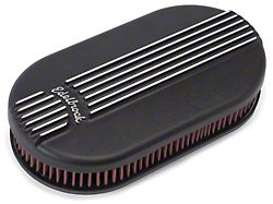 Edelbrock Classic Series Small Oval Air Cleaner; Black 