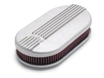 Edelbrock Classic Series Small Oval Air Cleaner; Satin