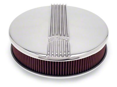 Edelbrock Air Cleaner Classic Series Round Aluminum Top Cloth Element - 4117