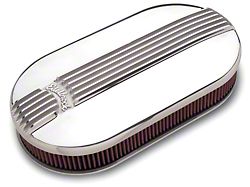 Edelbrock Pro-Flow Large Oval Air Cleaner; Chrome 