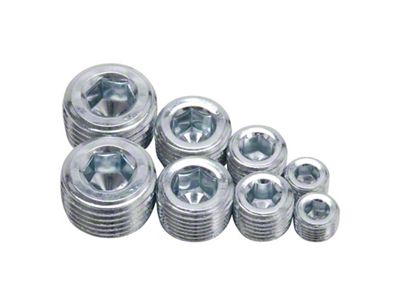 Edelbrock Fittings Pipe Plug Kit Internal Allen Head 1/8In 1/4In - 8052