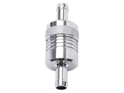 Edelbrock Fuel Filter Aluminum 3In X 01/ 1/8In 3/8In Inlet/Outlet - 8136