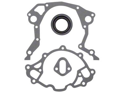 Edelbrock Timing Cover Gasket And Oil Seal Kit for SB - 6991