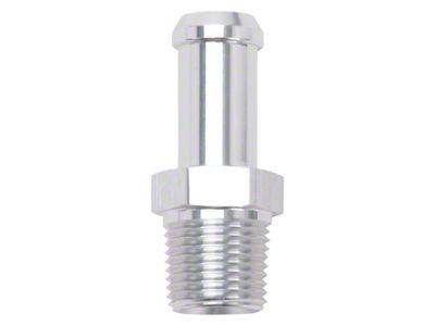 Edelbrock Hose End Straight 3/8In NPT to 1/2In Barb Clear - 8115