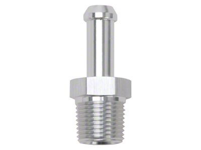 Edelbrock Hose End Straight 3/8In NPT to 3/8In Barb Clear - 8118