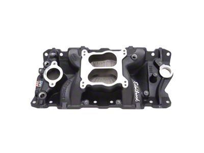 Edelbrock Manifold SBC Performer Air Gap Black - 26013