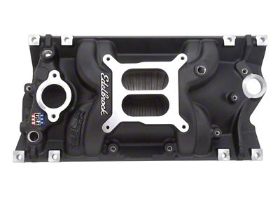 Edelbrock Manifold Performer Eps SB Chevy Vortec Black Finish - 27163