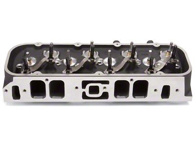 Edelbrock Single Marine BBC Rect Port Head w/ Valves - 61559