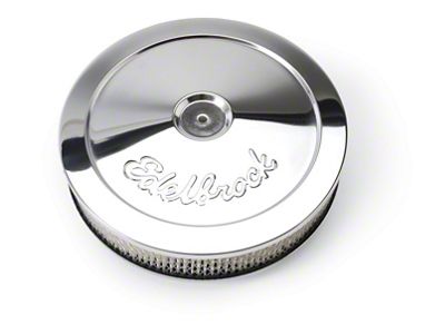 Edelbrock Pro-Flow 10-Inch Round Air Cleaner; Chrome