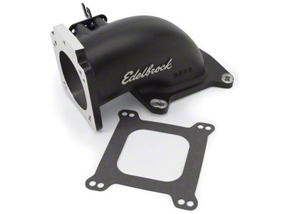 Edelbrock Low Profile Intake Elbow 90mm Throttle Body to Square-Bore - 38483