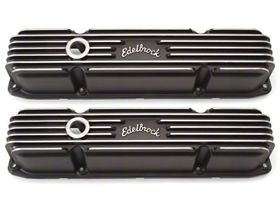 Edelbrock Valve Cover Classic Series Chrysler 383/440 CI V8 Black - 41923