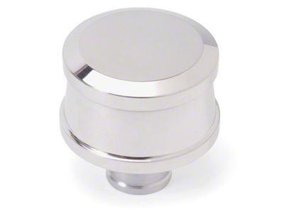 Edelbrock Push-In Round Billet Aluminum Crankcase Breather; Polished