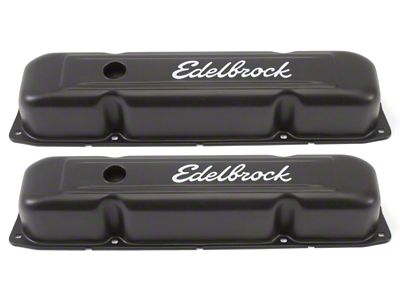Edelbrock Valve Cover Signature Series Chrysler 1958-1979 361-440 V8 Black - 4493