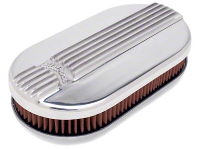 Edelbrock Classic Series Oval Air Cleaner; Polished