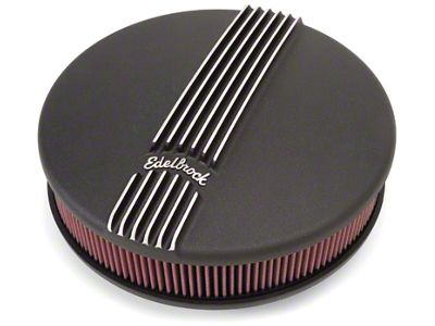 Edelbrock Classic Series Round Air Cleaner; Black