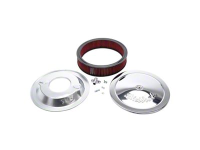 Edelbrock Pro-Flow 14-Inch Round Deep Flange Air Cleaner; Chrome