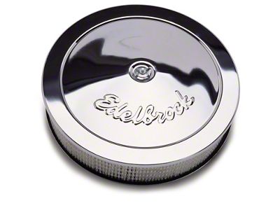Edelbrock Pro-Flow 14-Inch Round Air Cleaner; Chrome