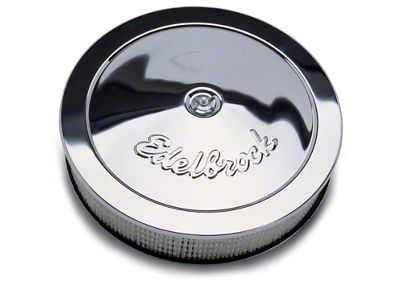 Edelbrock Air Cleaner Pro-Flo Series Round Steel Top Paper Element - 1221