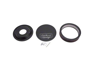 Edelbrock Victor Series Round Air Cleaner; Black