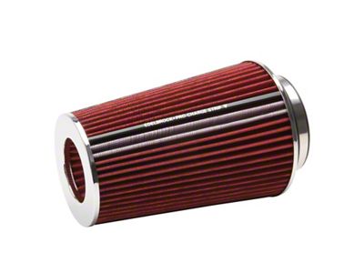 Edelbrock Air Filter Pro-Flo Series Conical 10In Tall Red/Chrome - 43691