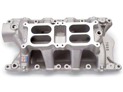 Edelbrock Ford 351 W Dual Quad Air Gap Manifold - 7585