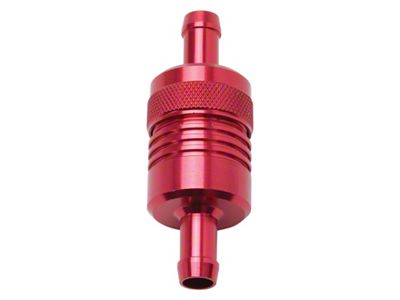 Edelbrock Fuel Filter Aluminum 3In X 01/ 1/8In 3/8In Inlet/Outlet - 8139