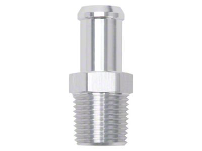 Edelbrock Hose End Straight 1/2In NPT to 5/8In Barb Clear - 8160