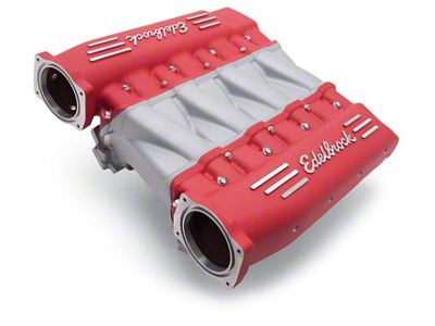 Edelbrock Manifold Chevy LS LS3 Cross Ram w/ Red Plenums - 7141