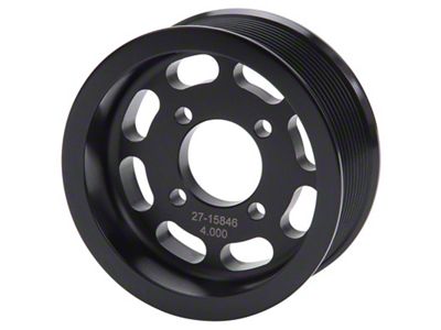 Edelbrock Pulley Supercharger Enforcer 10 Rib 4In Black - 15846