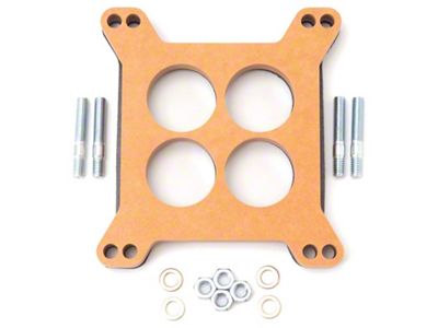 Edelbrock Spacer Carburetor 1/2In Wood Fiber Laminate Four-Hole - 8723