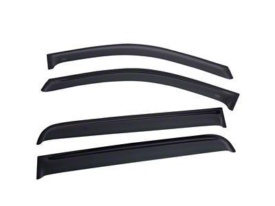 EGR 16-17 Nissan Titan Crew Cab SlimLine Tape-On WindowVisors Set - 576001
