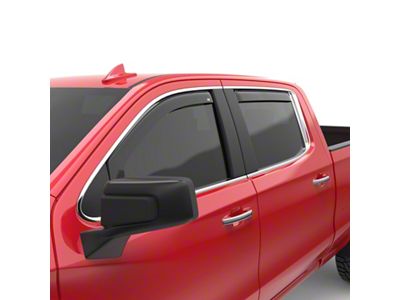 EGR 2019 Chevy 1500 Double Cab In-Channel Window Visors - 571891
