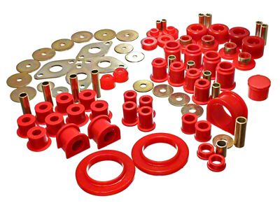 Energy Suspension 01-04 Toyota Tacoma Red Hyper-Flex Master Bushing Set - 8.18107R