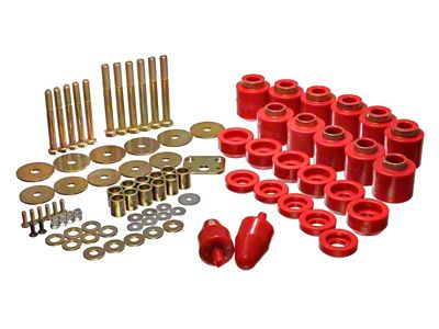 Energy Suspension 1in Body Lift Kit - Red - 2.4108R