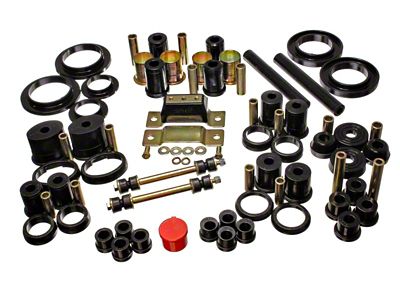 Energy Suspension 85-93 Ford Mustang Black Hyper-flex Master Bushing Set - 4.18110G