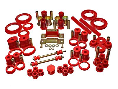 Energy Suspension 85-93 Ford Mustang Red Hyper-flex Master Bushing Set - 4.18110R
